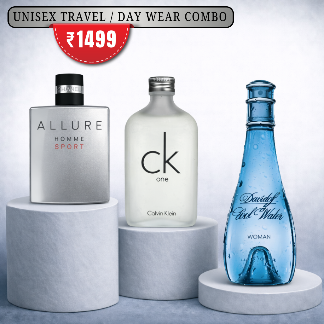 Unisex Travel / Day wear Combo - 3 x 50ml