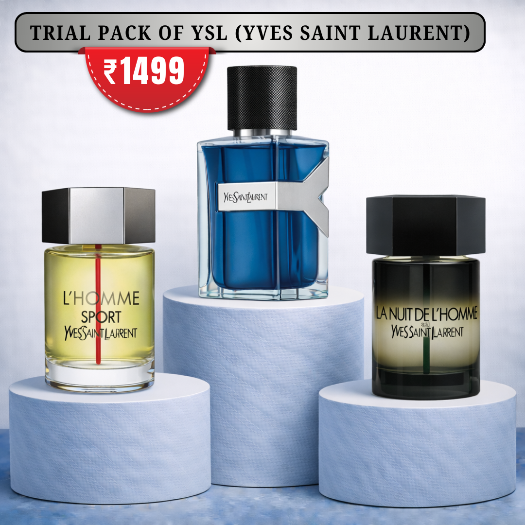 Trial Pack Of YSL (YVES SAINT LAURENT) 50ml X 3 Combo For Men .