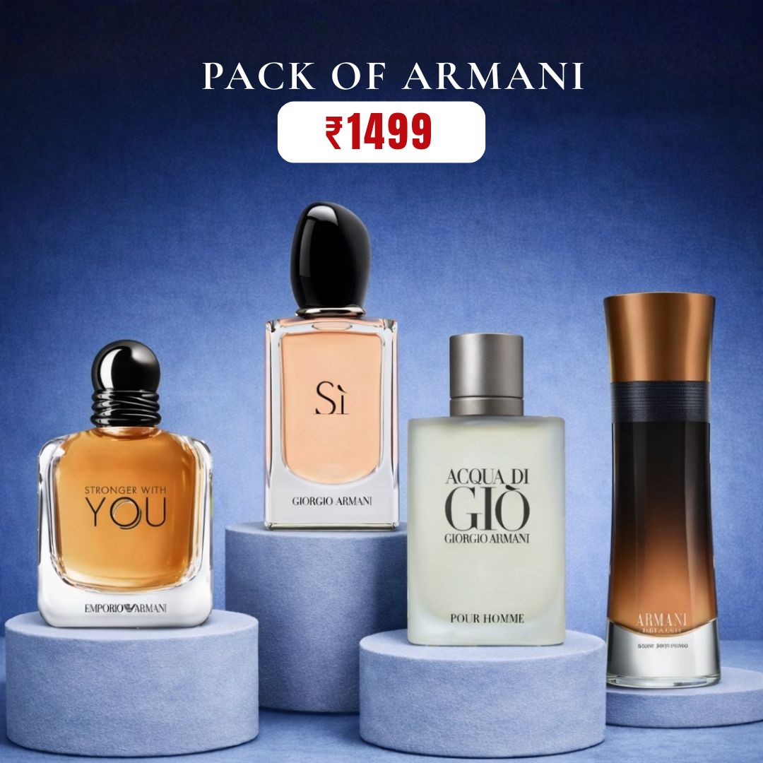 Pack Of Armani 30ml X 4 For Men and Women.
