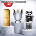 Trial Pack Of Paco Rabbane 50ml X 3 Combo for Men.