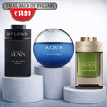 Trial Pack Of Bvlgari 50ml X 3 Combo For Men.
