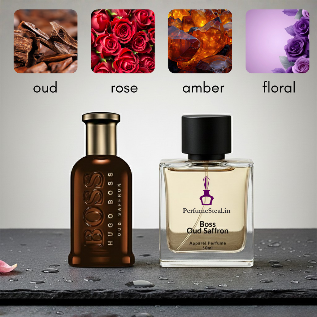 Booss Bottled Oud Saffron Inspired Perfume
